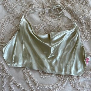 Verge Girl Silk Backless Top